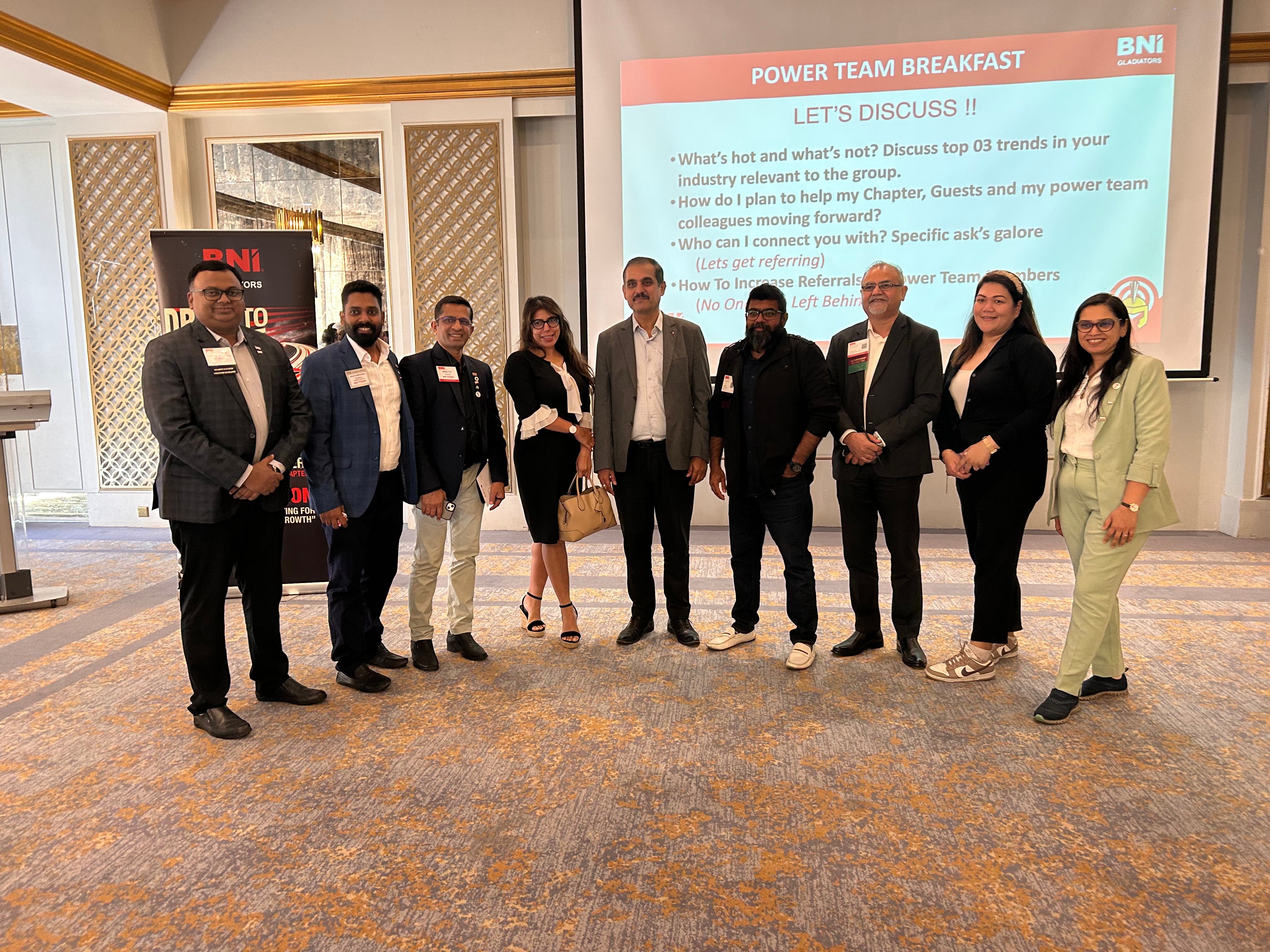 Inspiring Connections in Dubai: BNI 1-2-1 Conclave with BNI Gladiators in January 2025
